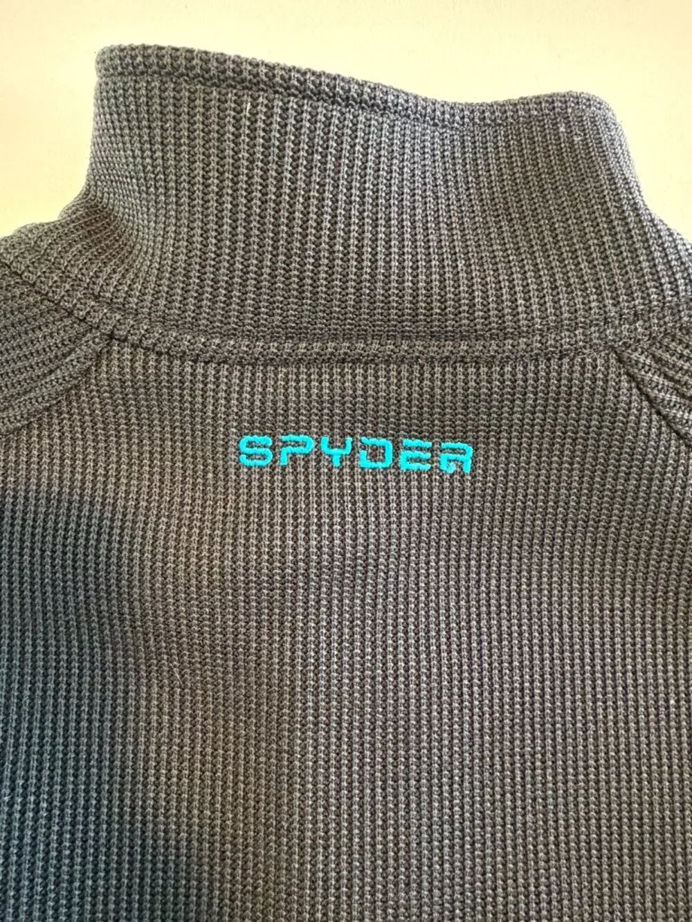 SPYDER Outbound Half Zip Pullover Sweater Jacket Black Large